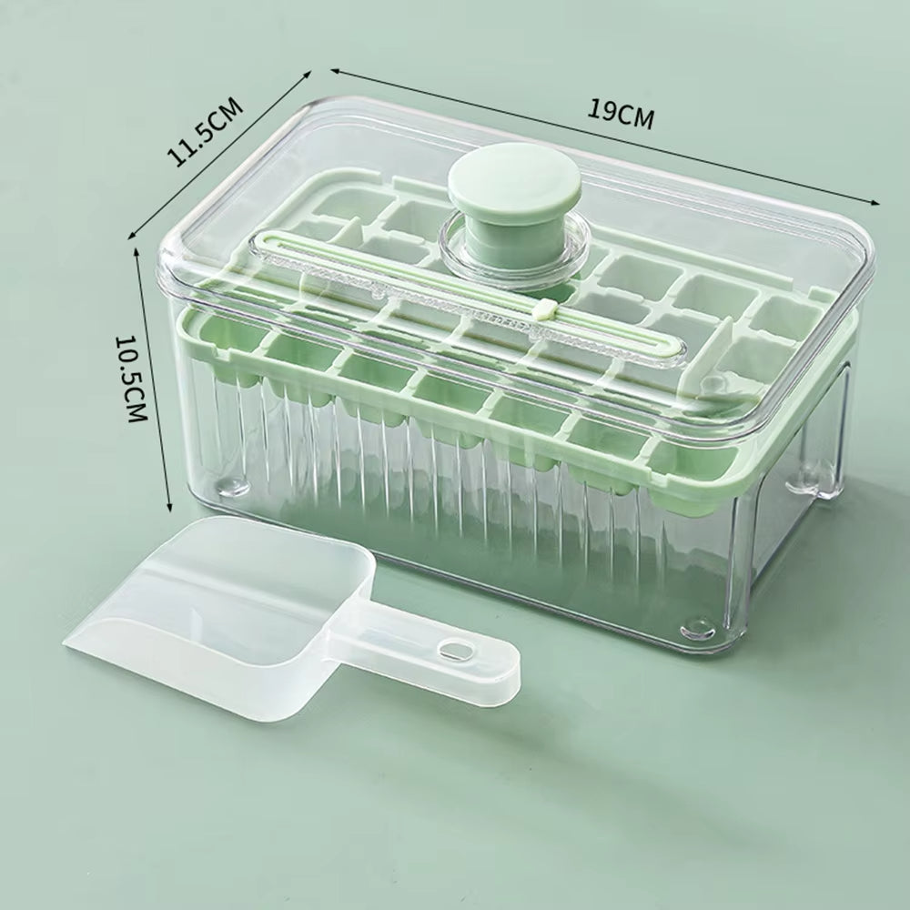 Press Type Ice Cube Tray With Storage Box Ice Cube Maker Ice Box Tray Kitchen Gadget Ice Bucket Ice Mould for Beer Quick-freeze